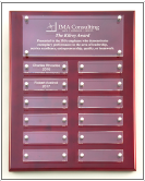 Piano Finish Floating Acrylic Perpetual Plaque