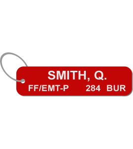 Burleson FD Par Tag, Hole, Rings and Velcro