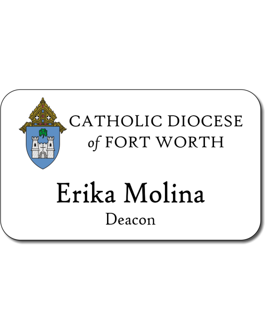Diocese of Fort Worth Nametag with Title
