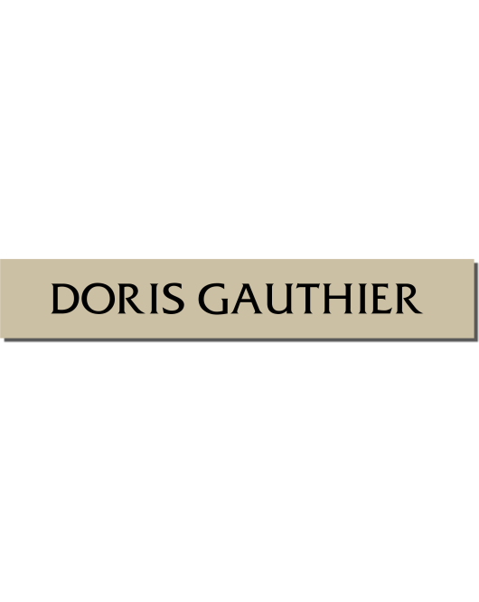 Stone Creek Littleton Resident Nameplate 1 x 7