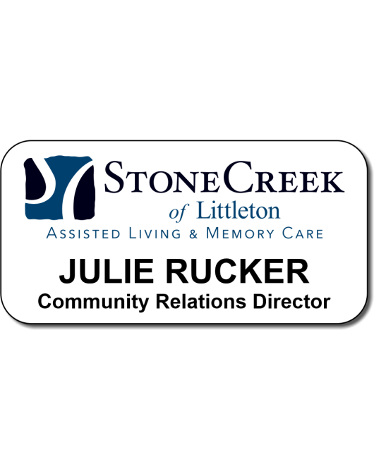 Stone Creek Littleton Nametags with Title