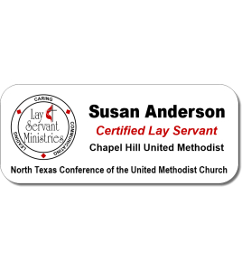 Lay Servant Ministries Nametag, North Texas Conference