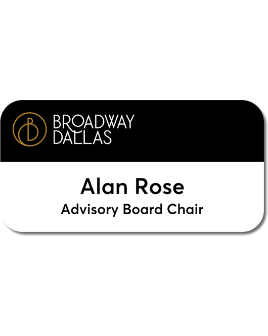 Broadway Dallas Nametag with Title