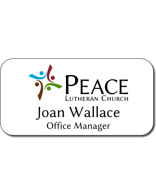 Peace Lutheran Church Staff Nametags