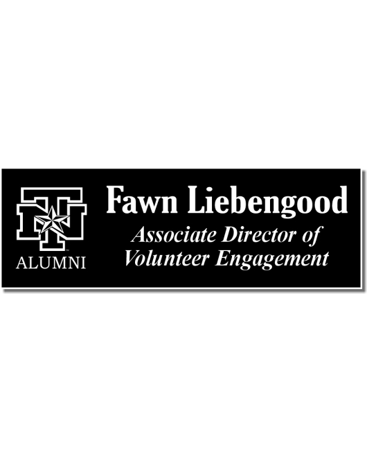 UNT Black Alumni Name Tag, 3 Line