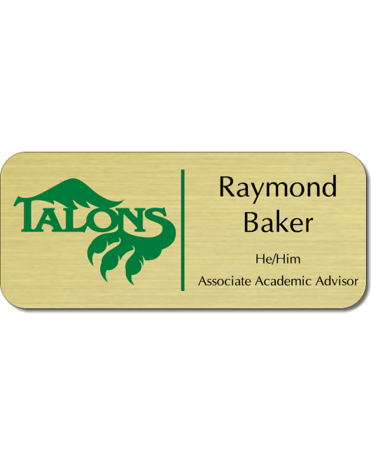 UNT Talons Nametag