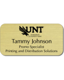 UNT Metallic Name Tag, 3 Line