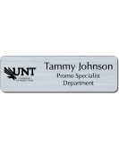 UNT Metallic Name Tag, 3 Line