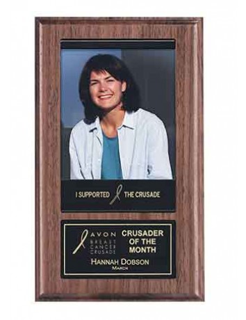 Walnut Pocket Recognition Plaque with Photo